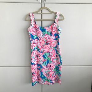 Lilly Pulitzer Pink Rose Shift Dress Size 2